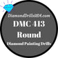 DMC 413 ROUND 5D Diamond Painting Drills Beads DMC 413 Dark 