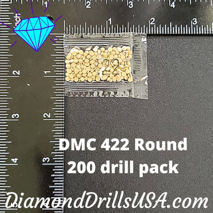 DMC 422 ROUND 5D Diamond Painting Drills Beads 422 Light 