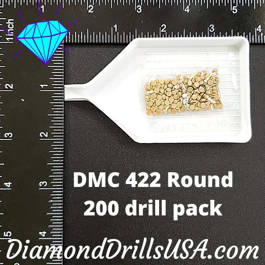 DMC 422 ROUND 5D Diamond Painting Drills Beads 422 Light 
