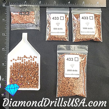 DMC 433 SQUARE 5D Diamond Painting Drills Beads 433 Medium 
