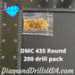 DMC 435 ROUND Diamond Painting Drills Beads 435 Very Light 