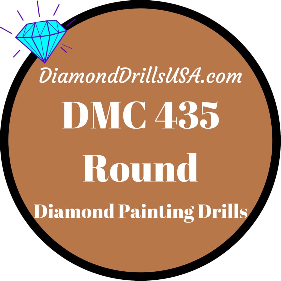 DMC 435 ROUND Diamond Painting Drills Beads 435 Very Light 
