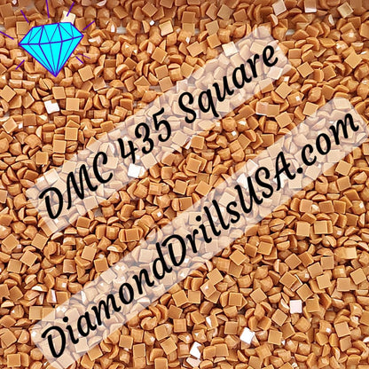 DMC 435 SQUARE Diamond Painting Drills Beads 435 Very Light 