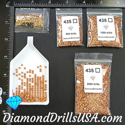 DMC 435 SQUARE Diamond Painting Drills Beads 435 Very Light 