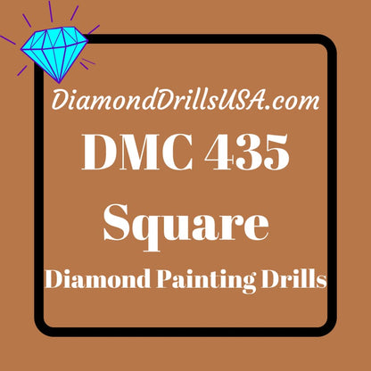 DMC 435 SQUARE Diamond Painting Drills Beads 435 Very Light 