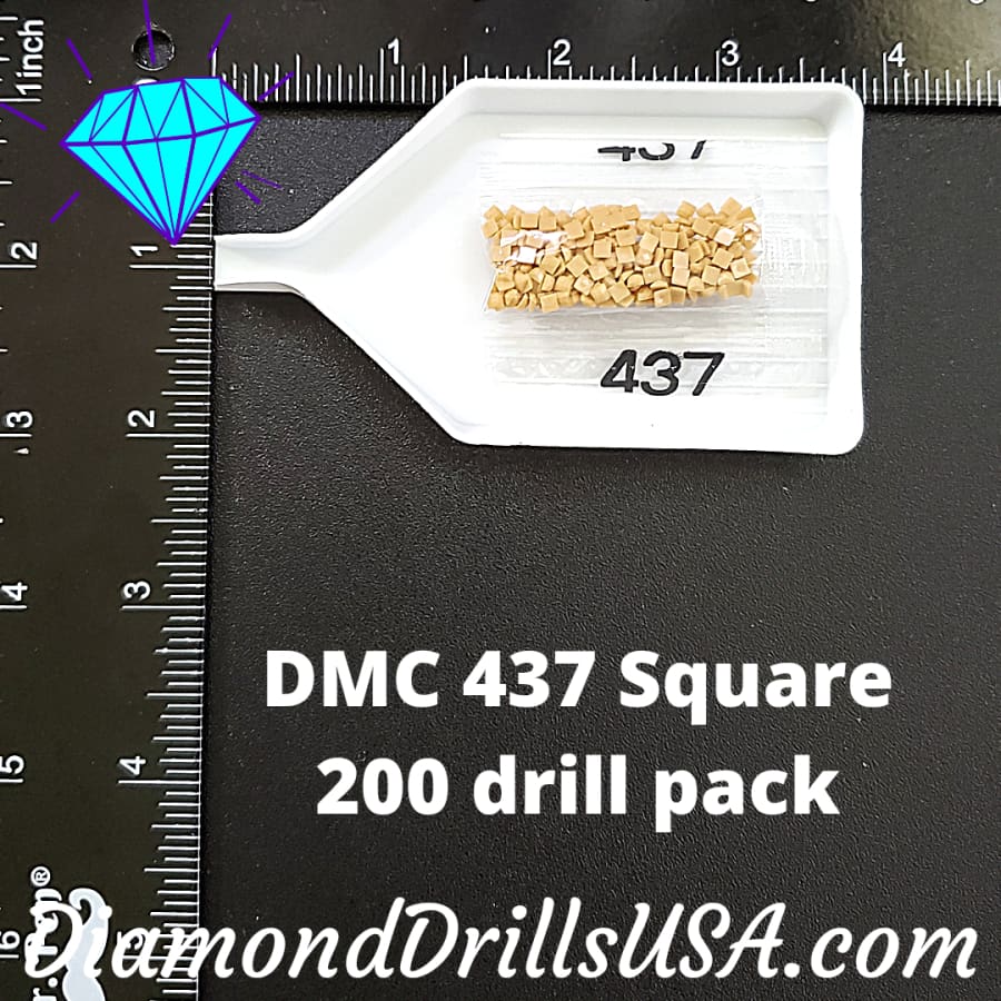 DMC 437 SQUARE 5D Diamond Painting Drills Beads DMC 437 