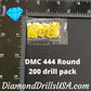 DMC 444 ROUND 5D Diamond Painting Drills Beads DMC 444 Dark 