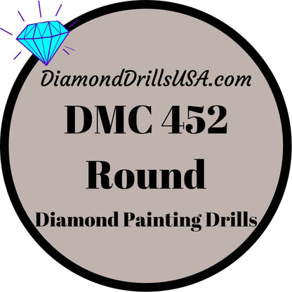 DMC 452 ROUND 5D Diamond Painting Drills Beads DMC 452 