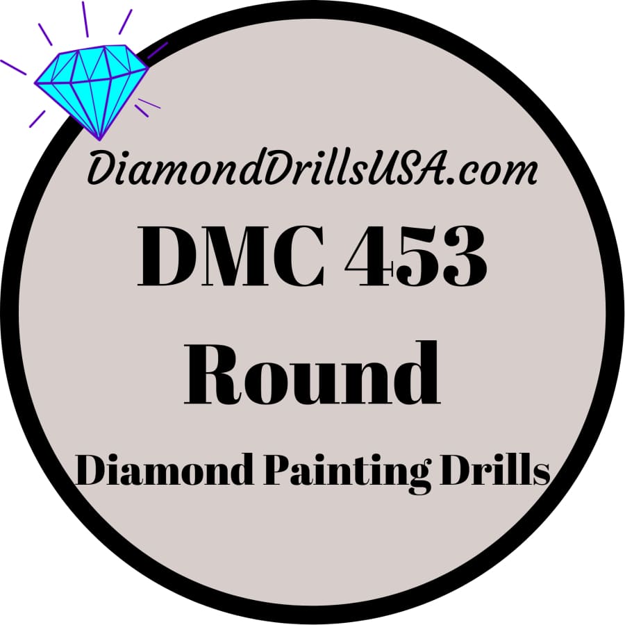 DMC 453 ROUND Diamond Painting Drills Beads 453 Light Shell 