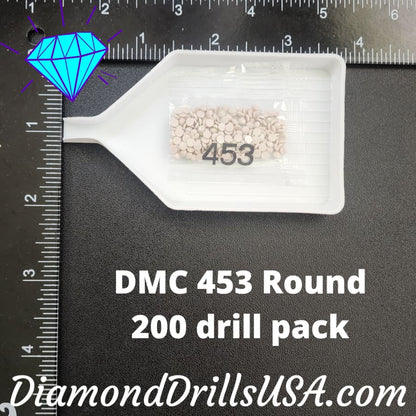 DMC 453 ROUND Diamond Painting Drills Beads 453 Light Shell 