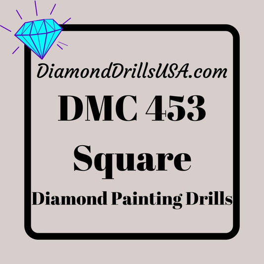 DMC 453 SQUARE Diamond Painting Drills Beads 453 Light Shell