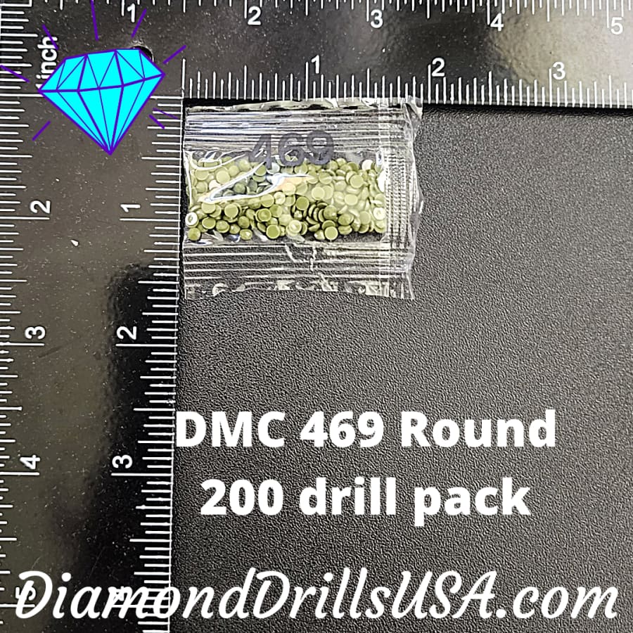 DMC 469 ROUND 5D Diamond Painting Drills Beads 469 Avocado 