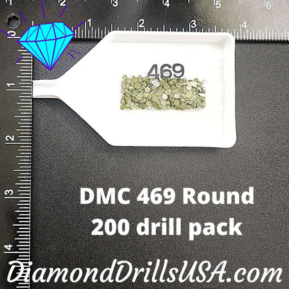 DMC 469 ROUND 5D Diamond Painting Drills Beads 469 Avocado 
