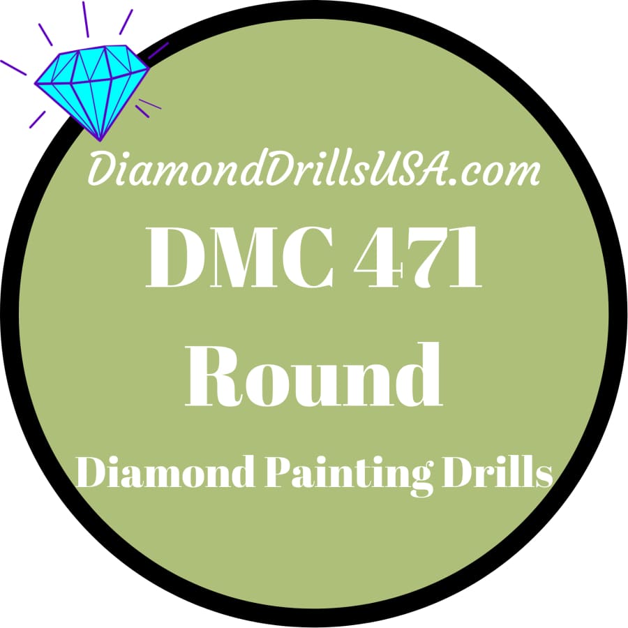 DMC 471 ROUND 5D Diamond Painting Drills Beads DMC 471 Very 