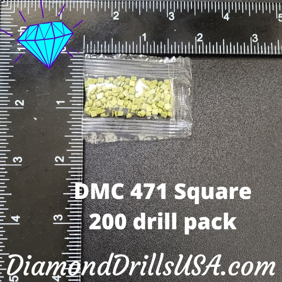 DMC 471 SQUARE 5D Diamond Painting Drills Beads DMC 471 Very