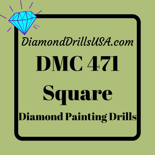 DMC 471 SQUARE 5D Diamond Painting Drills Beads DMC 471 Very