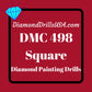 DMC 498 SQUARE 5D Diamond Painting Drills Beads DMC 498 Dark