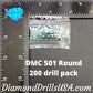 DMC 501 ROUND Diamond Painting Drills Beads 501 Dark Blue 