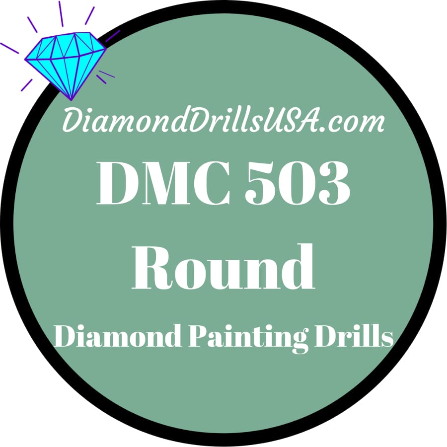 DMC 503 ROUND 5D Diamond Painting Drills Beads DMC 503 