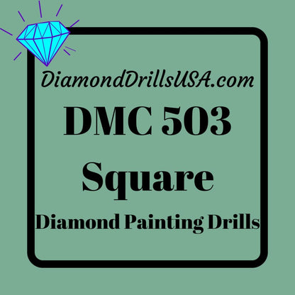 DMC 503 SQUARE 5D Diamond Painting Drills Beads DMC 503 
