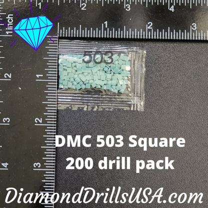 DMC 503 SQUARE 5D Diamond Painting Drills Beads DMC 503 