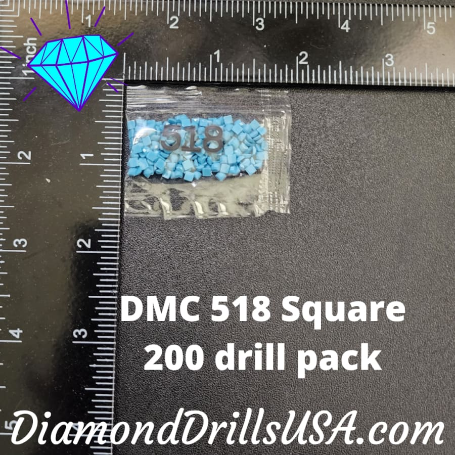 DMC 518 SQUARE 5D Diamond Painting Drills Beads DMC 518 