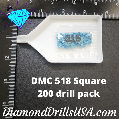 DMC 518 SQUARE 5D Diamond Painting Drills Beads DMC 518 