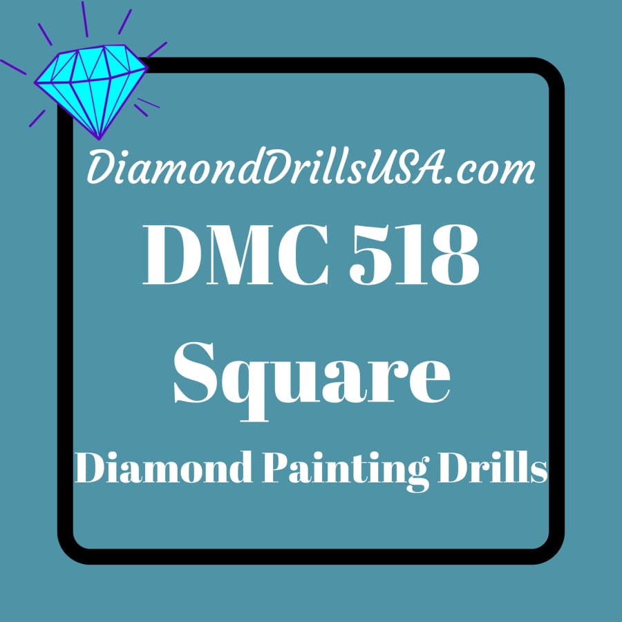 DMC 518 SQUARE 5D Diamond Painting Drills Beads DMC 518 