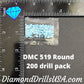 DMC 519 ROUND 5D Diamond Painting Drills Beads DMC 519 Sky 
