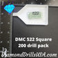 DMC 522 SQUARE 5D Diamond Painting Drills Beads DMC 522 Fern