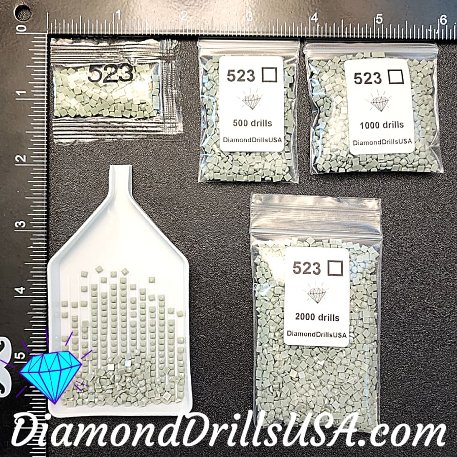 DMC 523 SQUARE 5D Diamond Painting Drills Beads DMC 523 