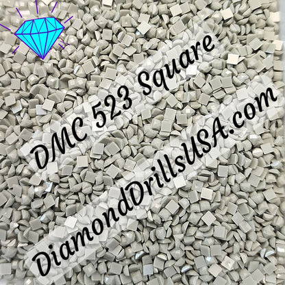 DMC 523 SQUARE 5D Diamond Painting Drills Beads DMC 523 