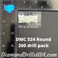 DMC 524 ROUND 5D Diamond Painting Drills Beads DMC 524 Very 