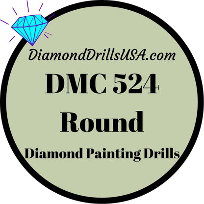 DMC 524 ROUND 5D Diamond Painting Drills Beads DMC 524 Very 
