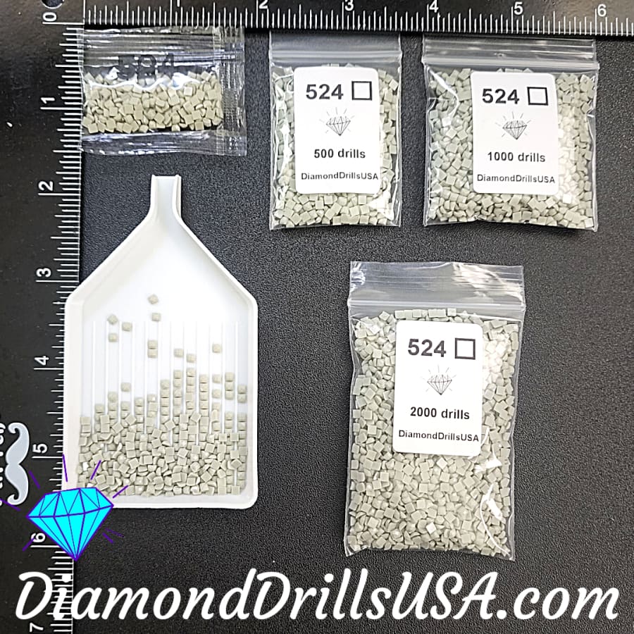 DMC 524 SQUARE 5D Diamond Painting Drills Beads DMC 524 Very