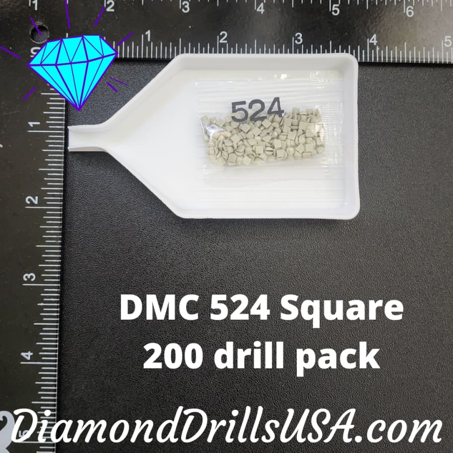 DMC 524 SQUARE 5D Diamond Painting Drills Beads DMC 524 Very