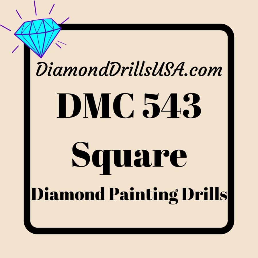 DMC 543 SQUARE 5D Diamond Painting Drills Beads DMC 543 