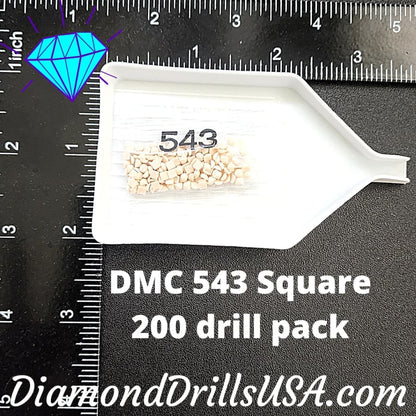 DMC 543 SQUARE 5D Diamond Painting Drills Beads DMC 543 