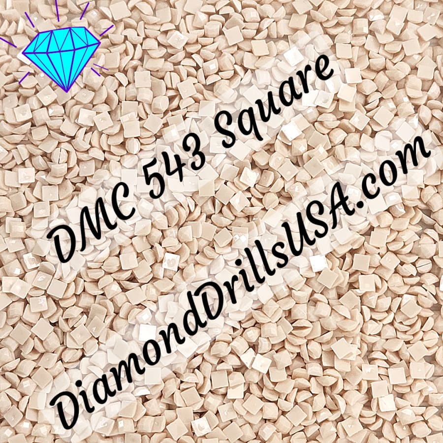 DMC 543 SQUARE 5D Diamond Painting Drills Beads DMC 543 