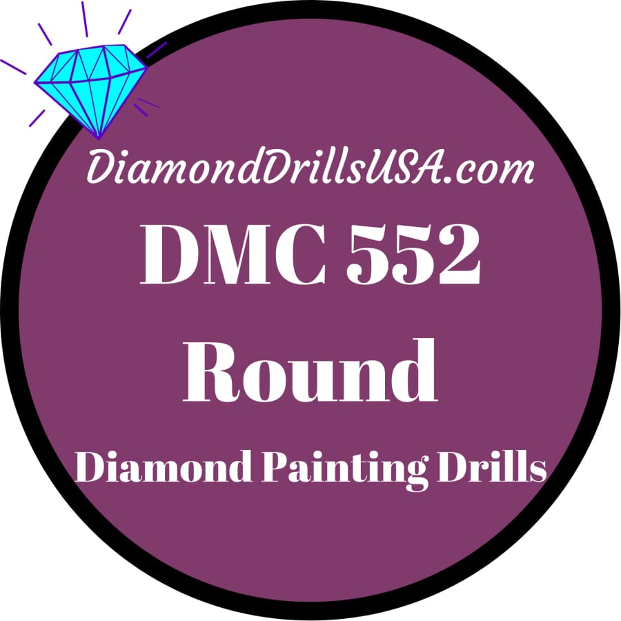 DiamondDrillsUSA - DMC 552 ROUND 5D Diamond Painting Drills Beads DMC ...
