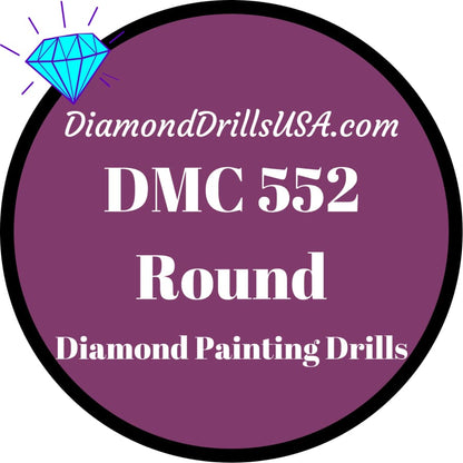 DMC 552 ROUND 5D Diamond Painting Drills Beads DMC 552 