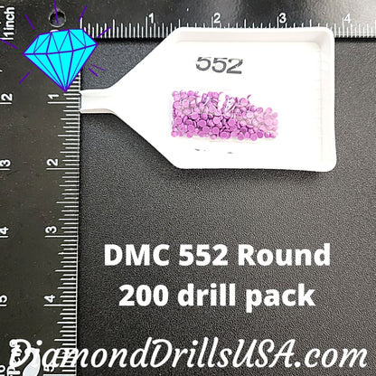 DMC 552 ROUND 5D Diamond Painting Drills Beads DMC 552 