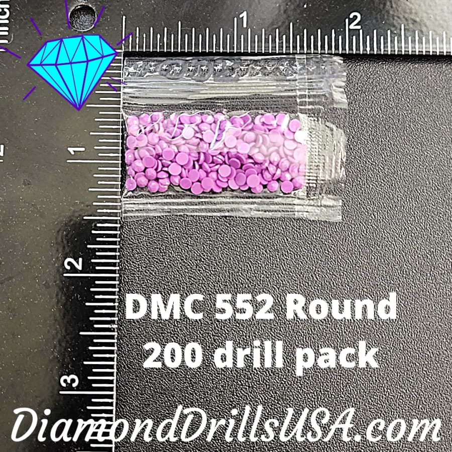 DMC 552 ROUND 5D Diamond Painting Drills Beads DMC 552 