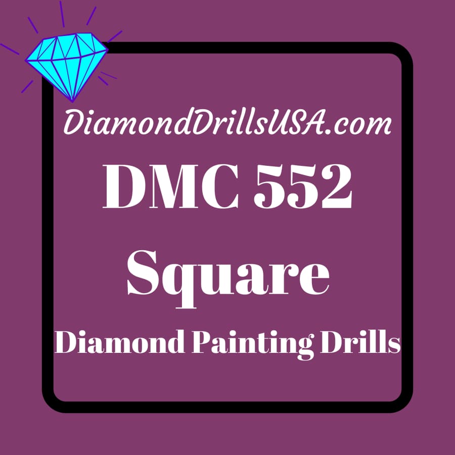 DMC 552 SQUARE 5D Diamond Painting Drills Beads DMC 552 