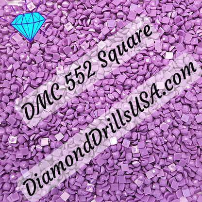 DMC 552 SQUARE 5D Diamond Painting Drills Beads DMC 552 
