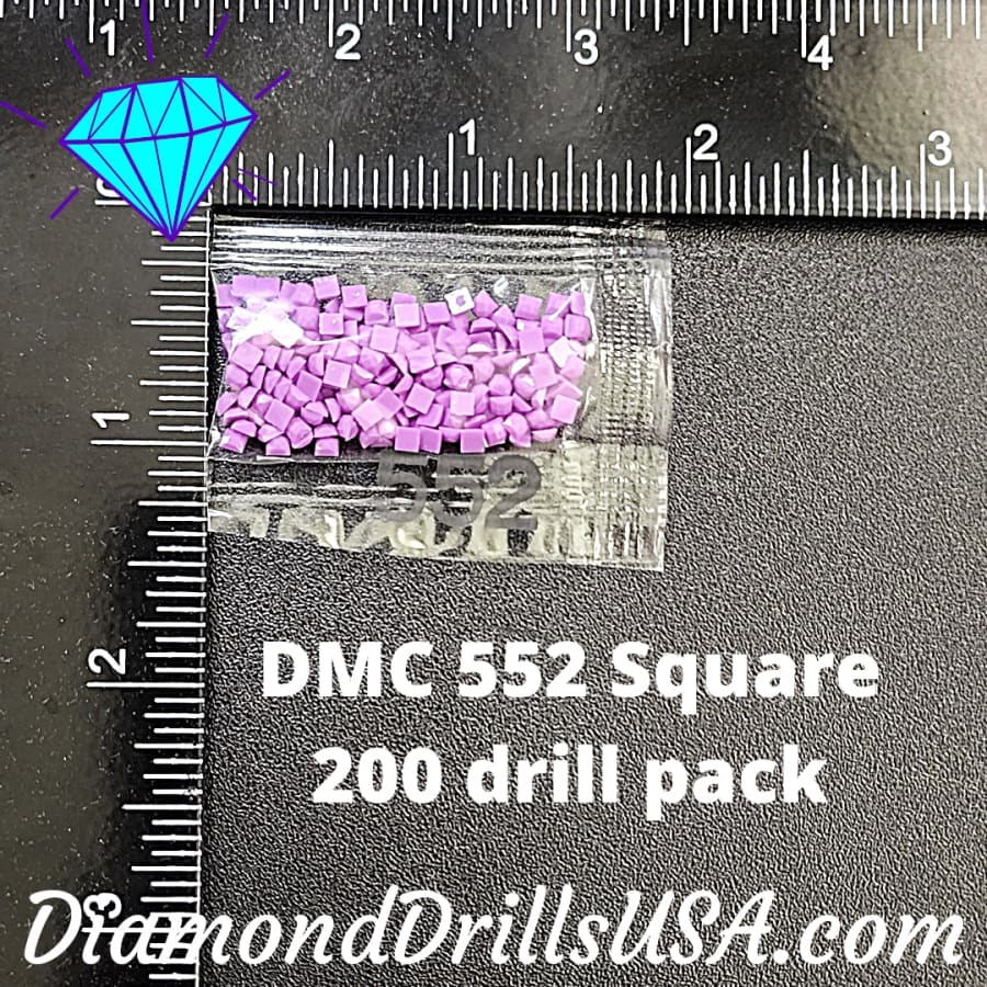 DMC 552 SQUARE 5D Diamond Painting Drills Beads DMC 552 