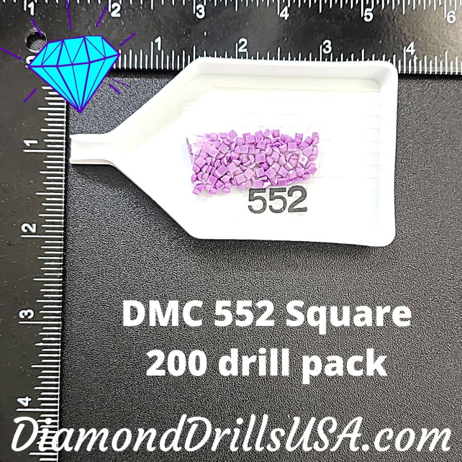 DMC 552 SQUARE 5D Diamond Painting Drills Beads DMC 552 