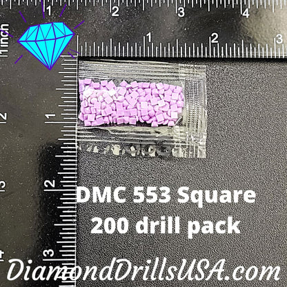 DMC 553 SQUARE 5D Diamond Painting Drills Beads DMC 553 