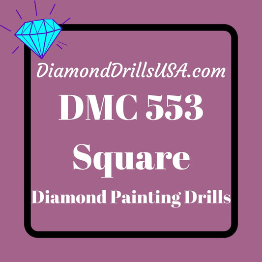 DMC 553 SQUARE 5D Diamond Painting Drills Beads DMC 553 