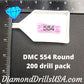 DMC 554 ROUND 5D Diamond Painting Drills Beads DMC 554 Light
